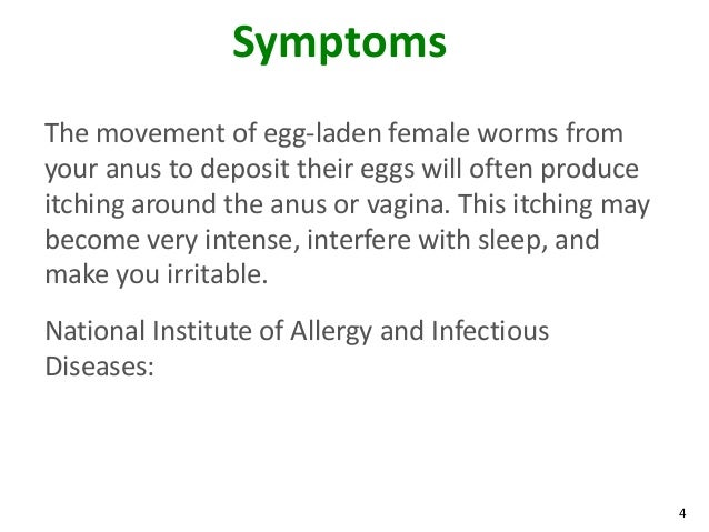 worms anal itching Worms anal itching